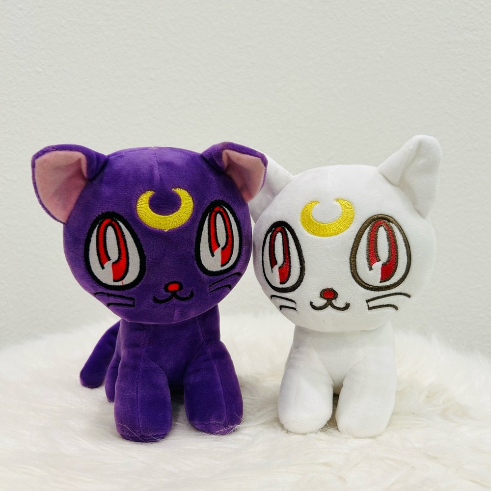 Sailor Moon Luna and Artemis Plush